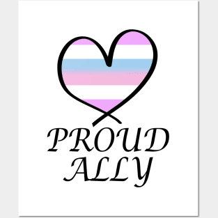 Proud Ally LGBT Gay Pride Month Intersex Flag Posters and Art